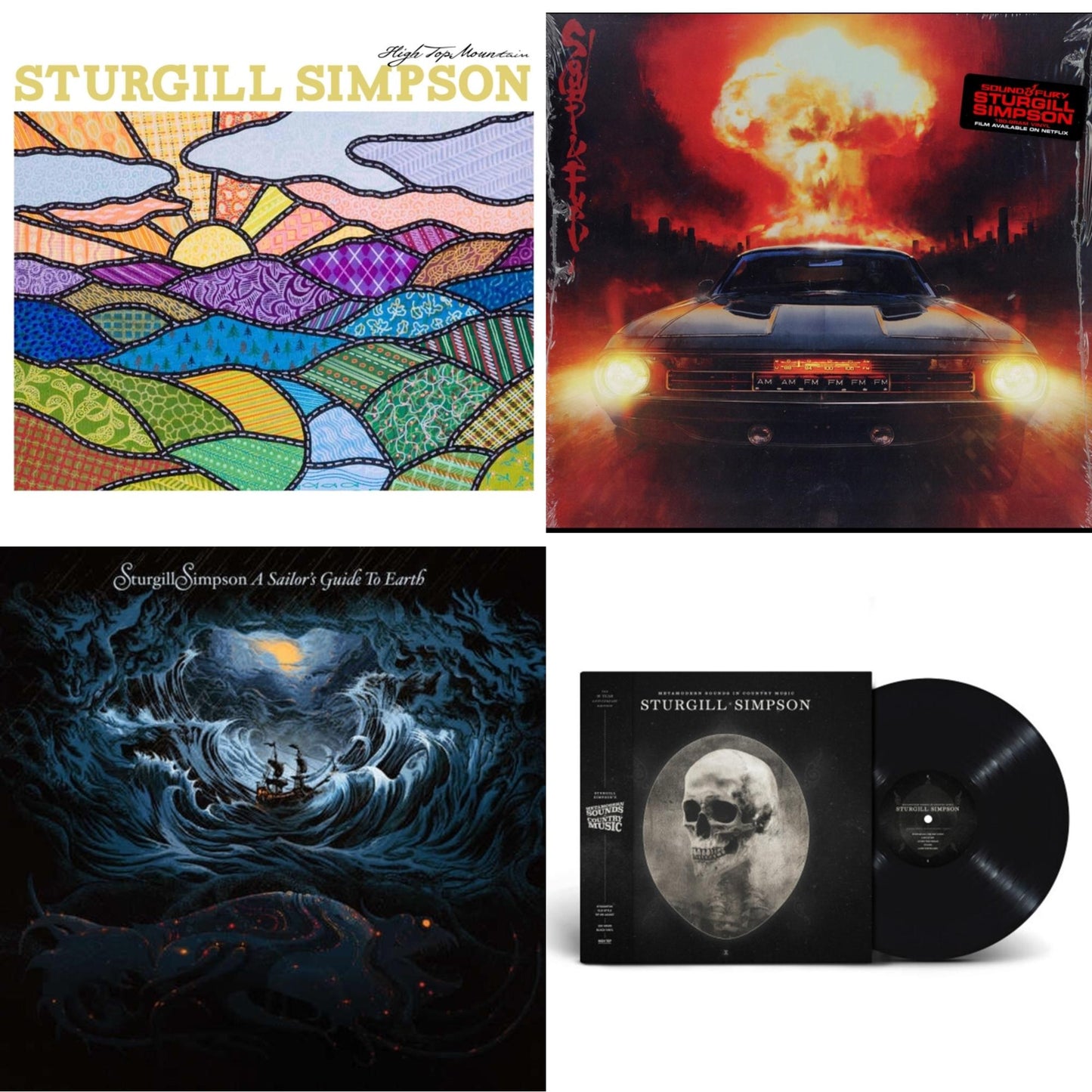 Sturgill Simpson - High Top Mountain & Sound & Fury & Sailor's Guide To Earth (180G/LP/CD) & Metamodern Sounds In Country Music 10 Year Anniversary Edition (180G)