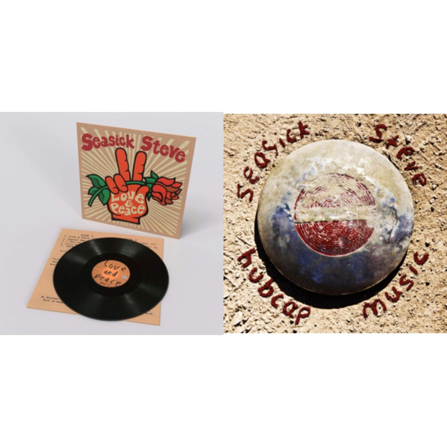 Seasick Steve - Love & Peace & Hubcap Music - LP Vinyl Bundle
