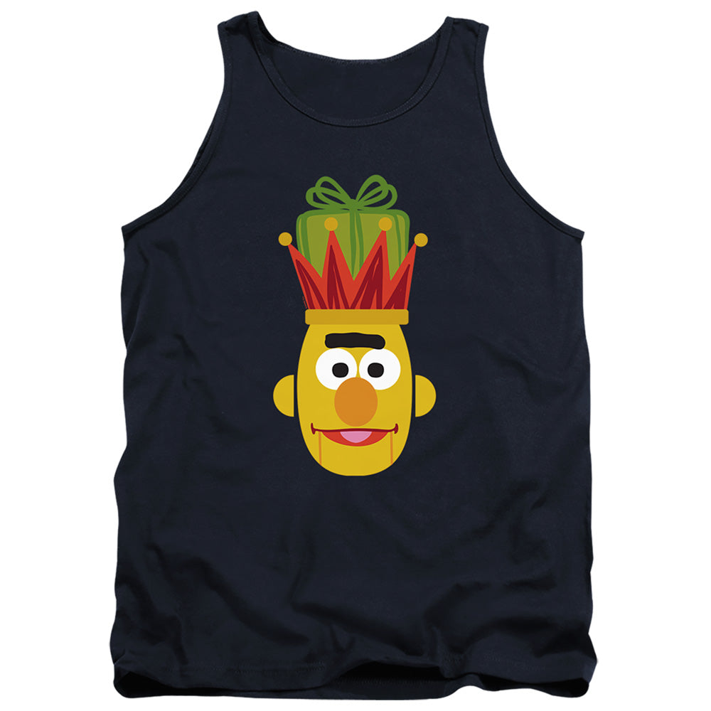 Sesame Street Christmas Nutcracker Bert Mens Tank Top Shirt Navy Officially Licensed