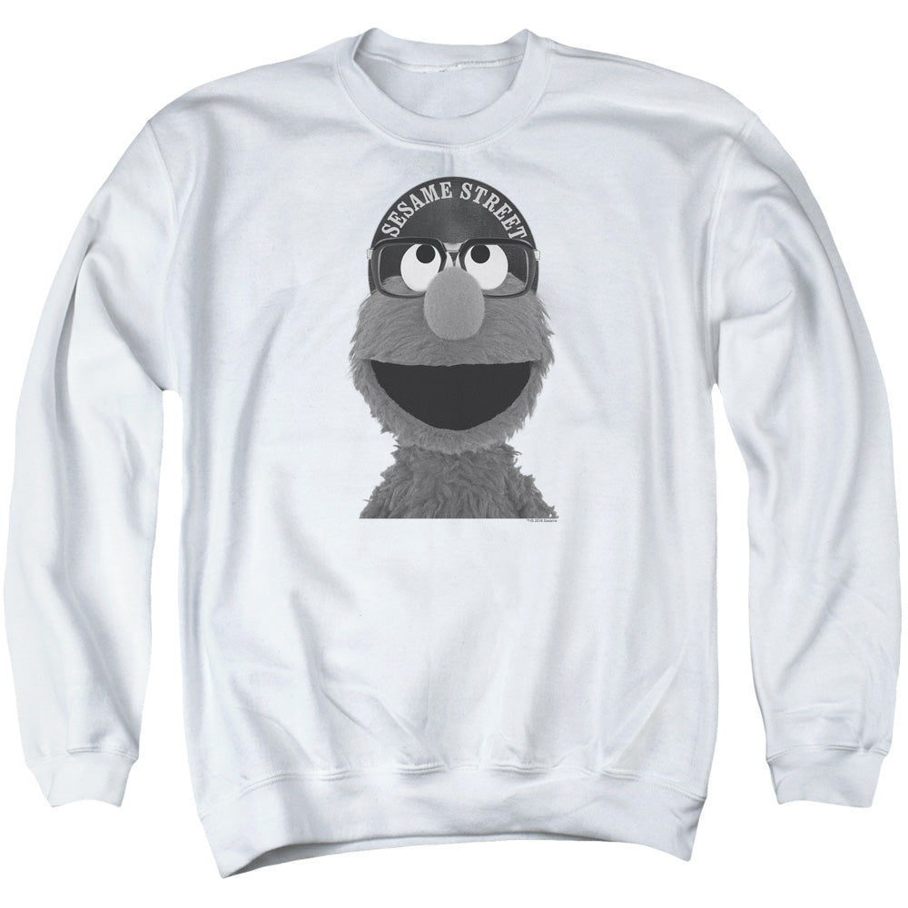 Sesame Street Elmo Lee Mens Crewneck Sweatshirt White Officially Licensed