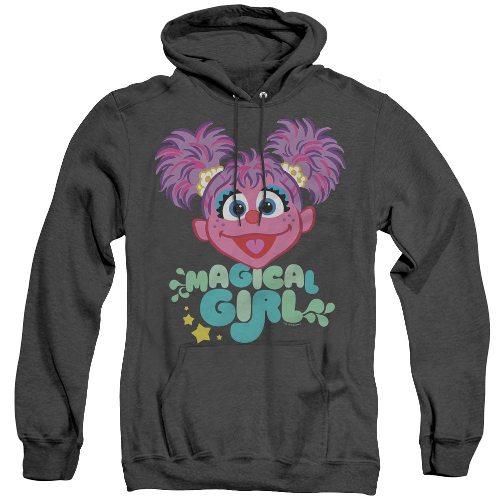 Sesame Street Magical Girl Abby Cadabby Heather Mens Hoodie Black Officially Licensed