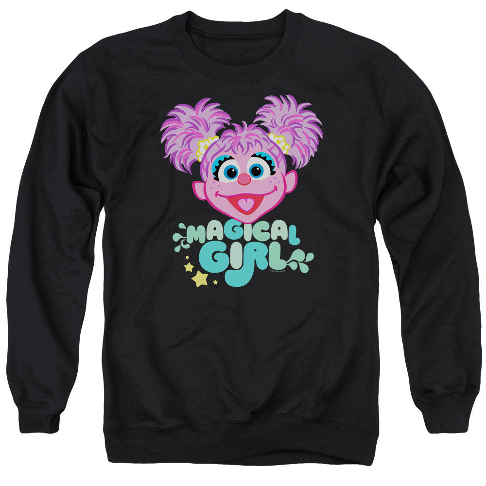 Sesame Street Scribble Head Mens Crewneck Sweatshirt Black Officially Licensed