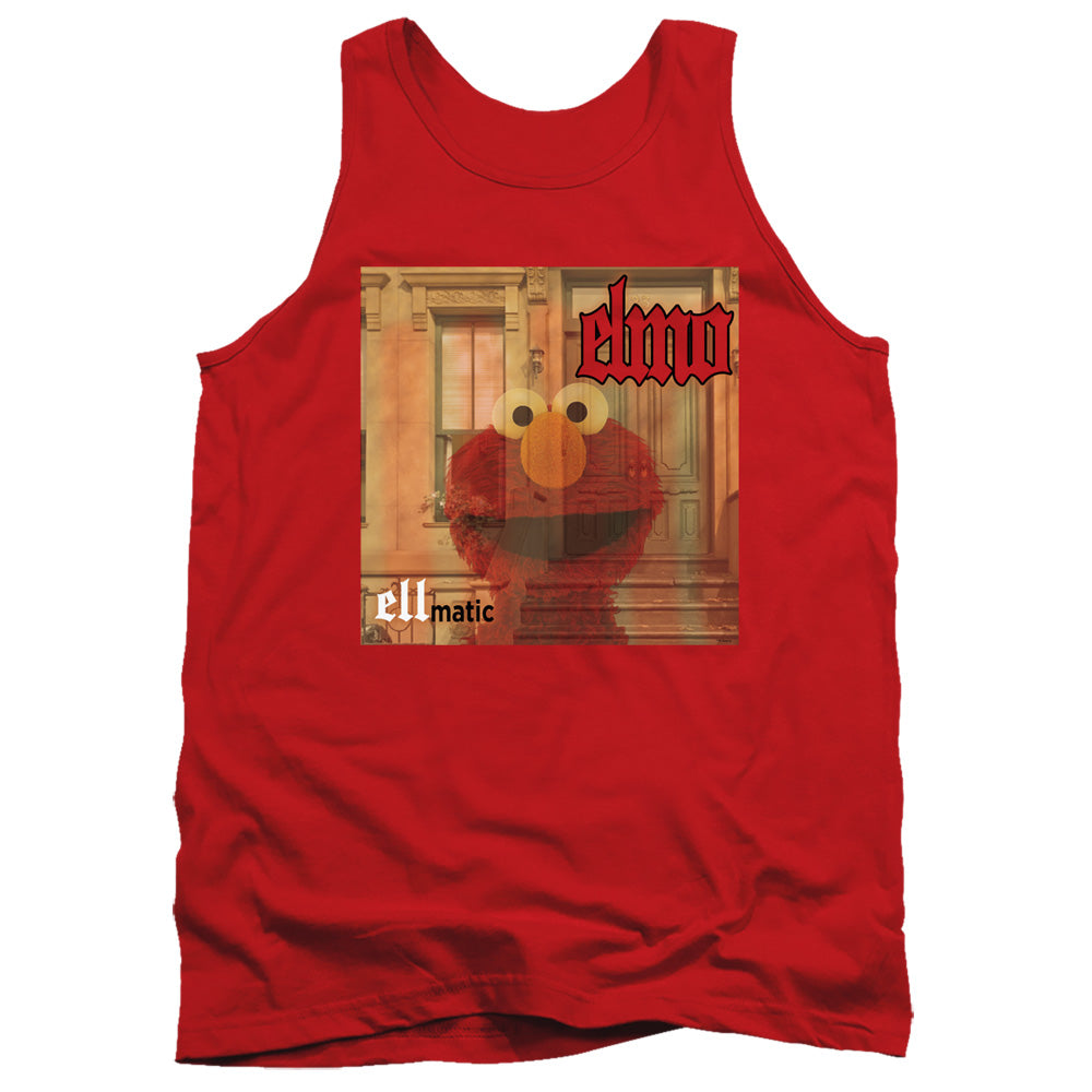 Sesame Street Ellmatic Mens Tank Top Shirt Red Officially Licensed