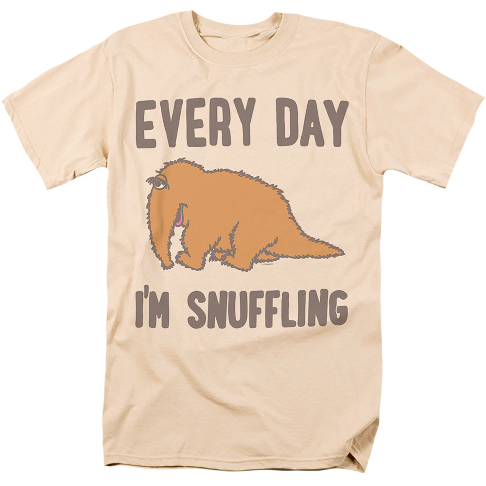 Sesame Street The Snuffle Shuffle Mens T Shirt Athletic Heather Officially Licensed