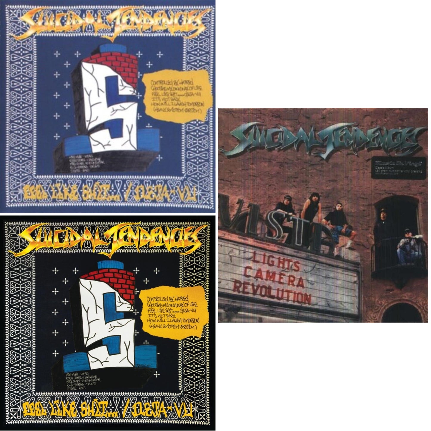Suicidal Tendencies - Controlled By Hatred / Feel Like Shit...Deja Vu (Fruit Punch LP Vinyl) (I) & Controlled By Hatred / Feel Like Shit...Deja Vu & Lights Camera Revolution (180G)
