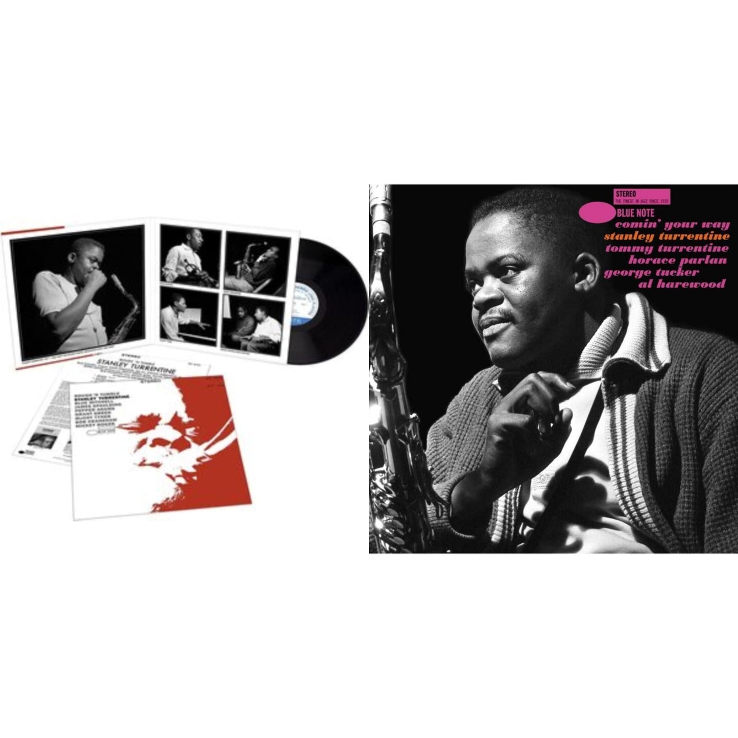 Stanley Turrentine - Rough & Tumble (Blue Note Tone Poet Series) & Comin' Your Way (Blue Note Tone Poet Series) - LP Vinyl Bundle