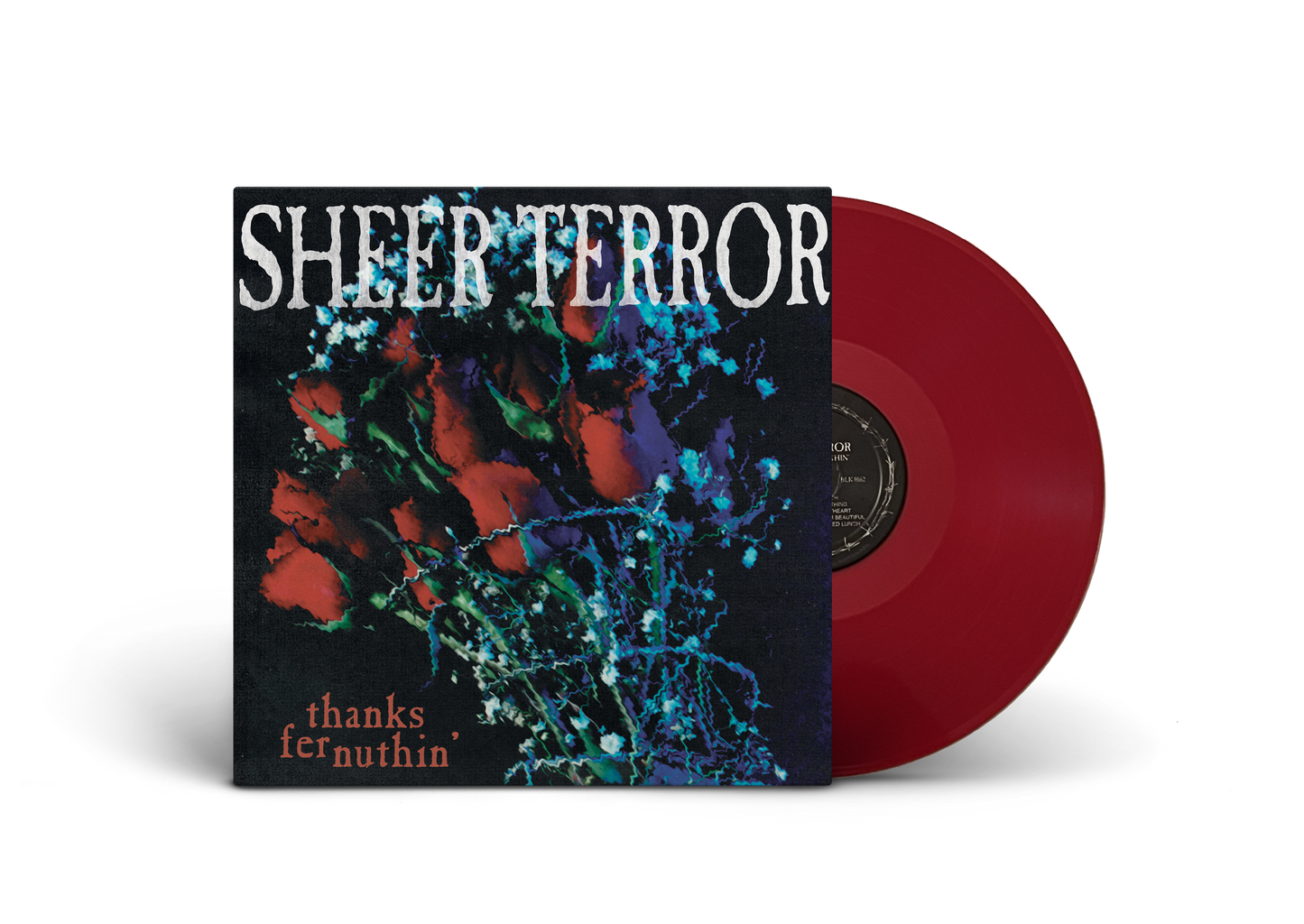 Sheer Terror ‘Thanks Fer Nuthin’ LP (Limited Edition – Only 200 Made, Blood Red Swirl Vinyl) Vinyl Record