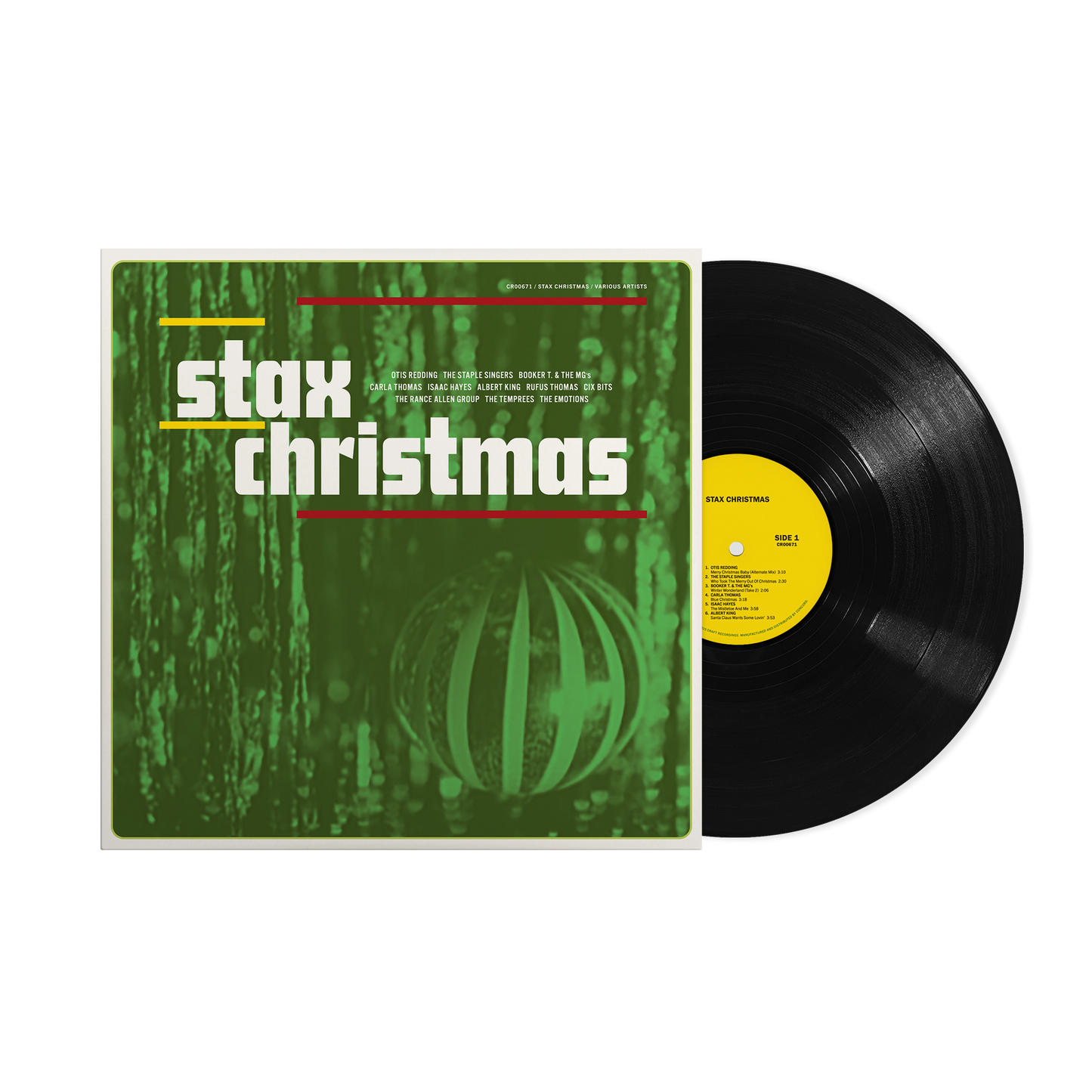 Stax Christmas - Black LP Vinyl Record