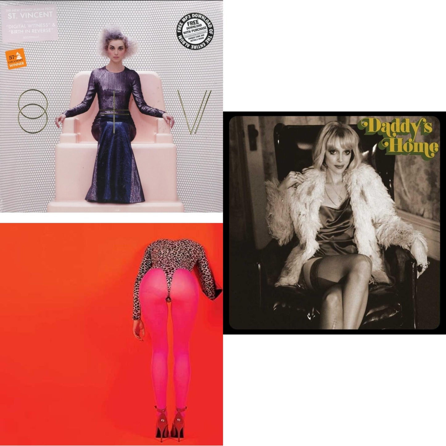 St. Vincent - St Vincent & Masseduction (Pink LP) & Daddy's Home