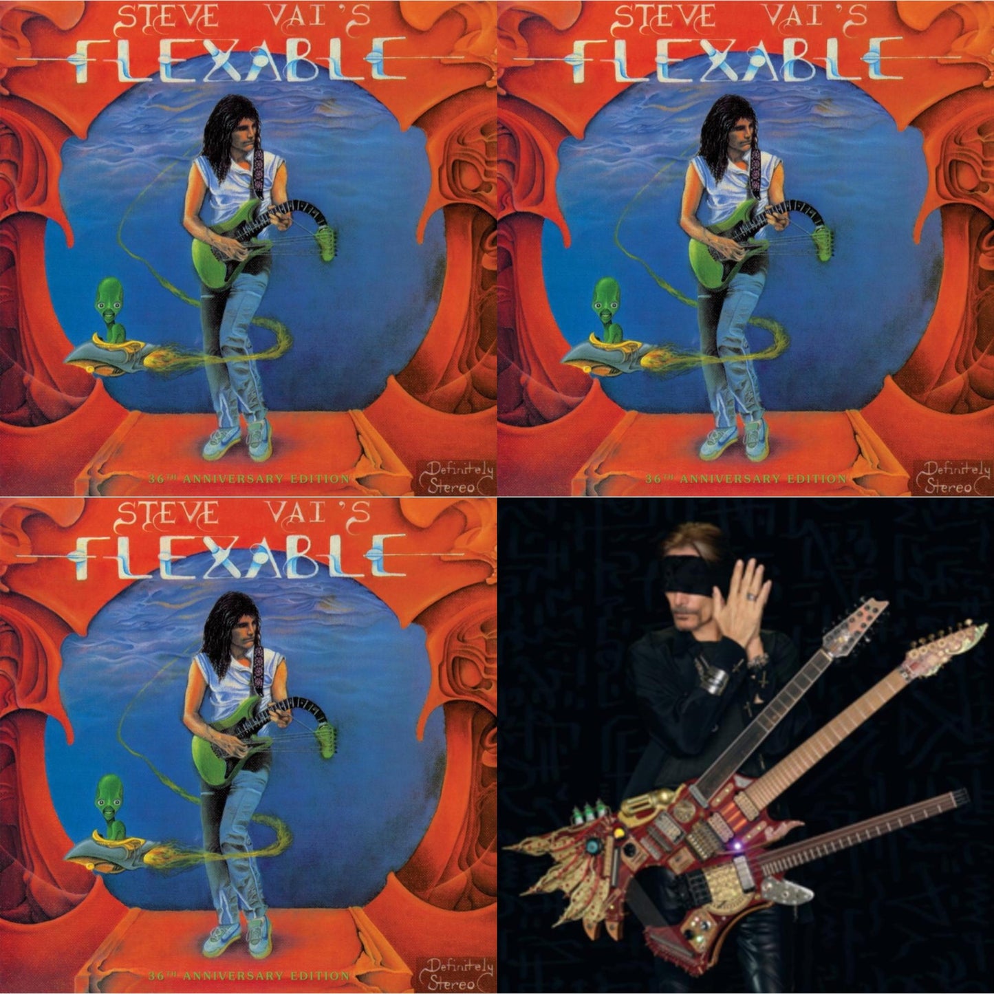 Steve Vai - Flex-Able (36Th Anniversary/Picture Disc) & Flex-Able (36Th Anniversary/Clear Disc LP Vinyl) & Flex-Able (36Th Anniversary/180G) & Inviolate