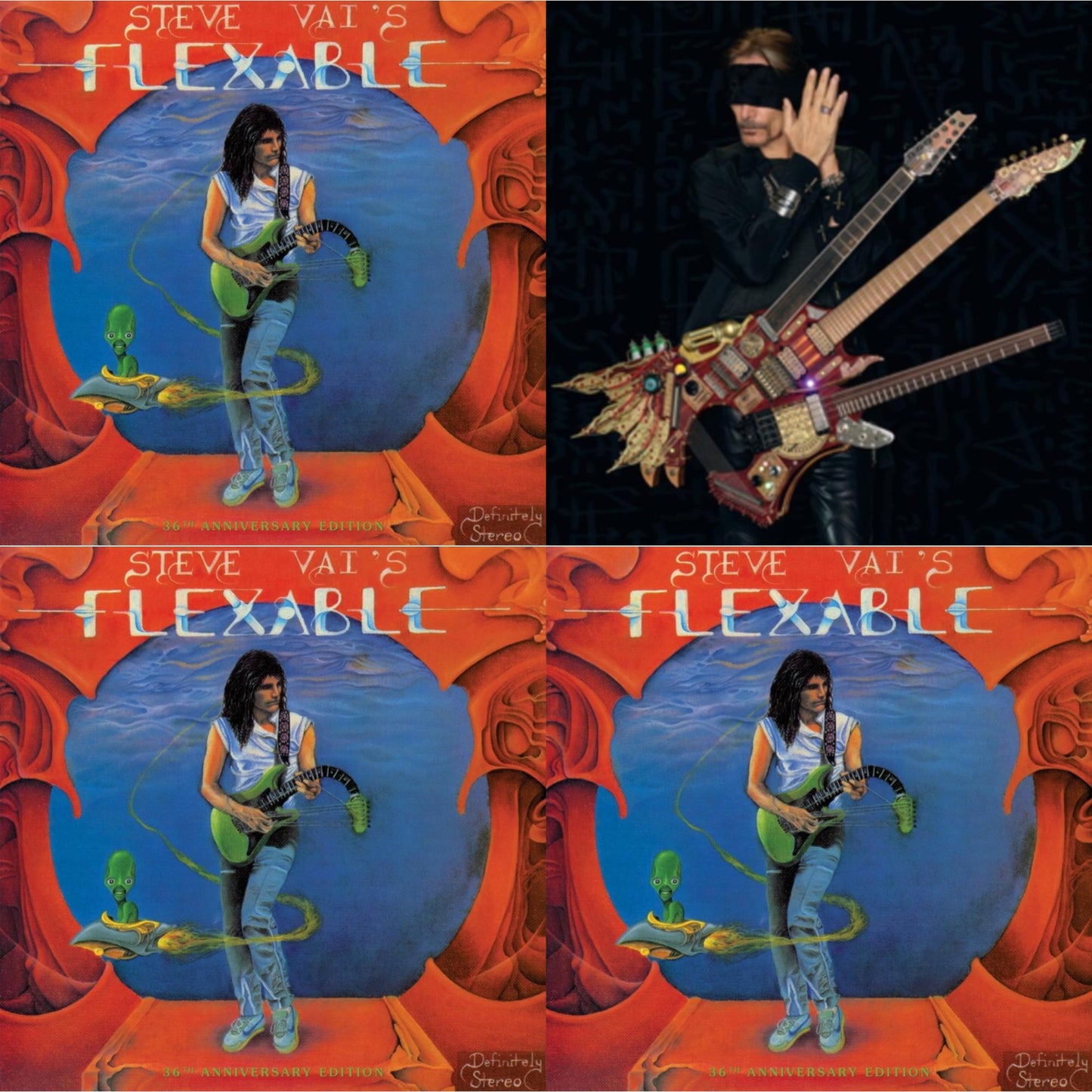 Steve Vai - Flex-Able (36Th Anniversary/180G) & Inviolate & Flex-Able (36Th Anniversary/Clear Disc LP Vinyl) & Flex-Able (36Th Anniversary/Picture Disc)