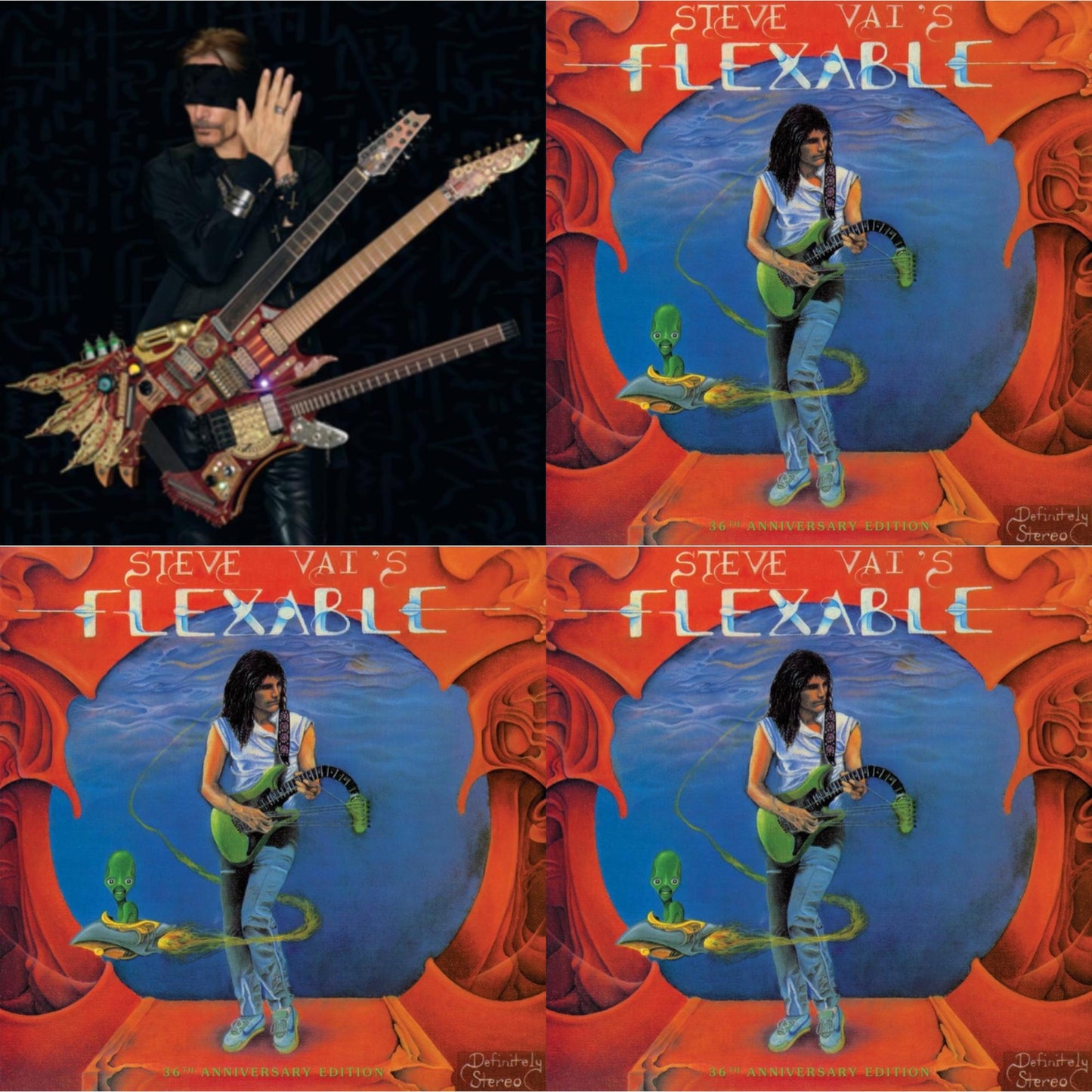 Steve Vai - Inviolate & Flex-Able (36Th Anniversary/Picture Disc) & Flex-Able (36Th Anniversary/Clear Disc LP Vinyl) & Flex-Able (36Th Anniversary/180G)