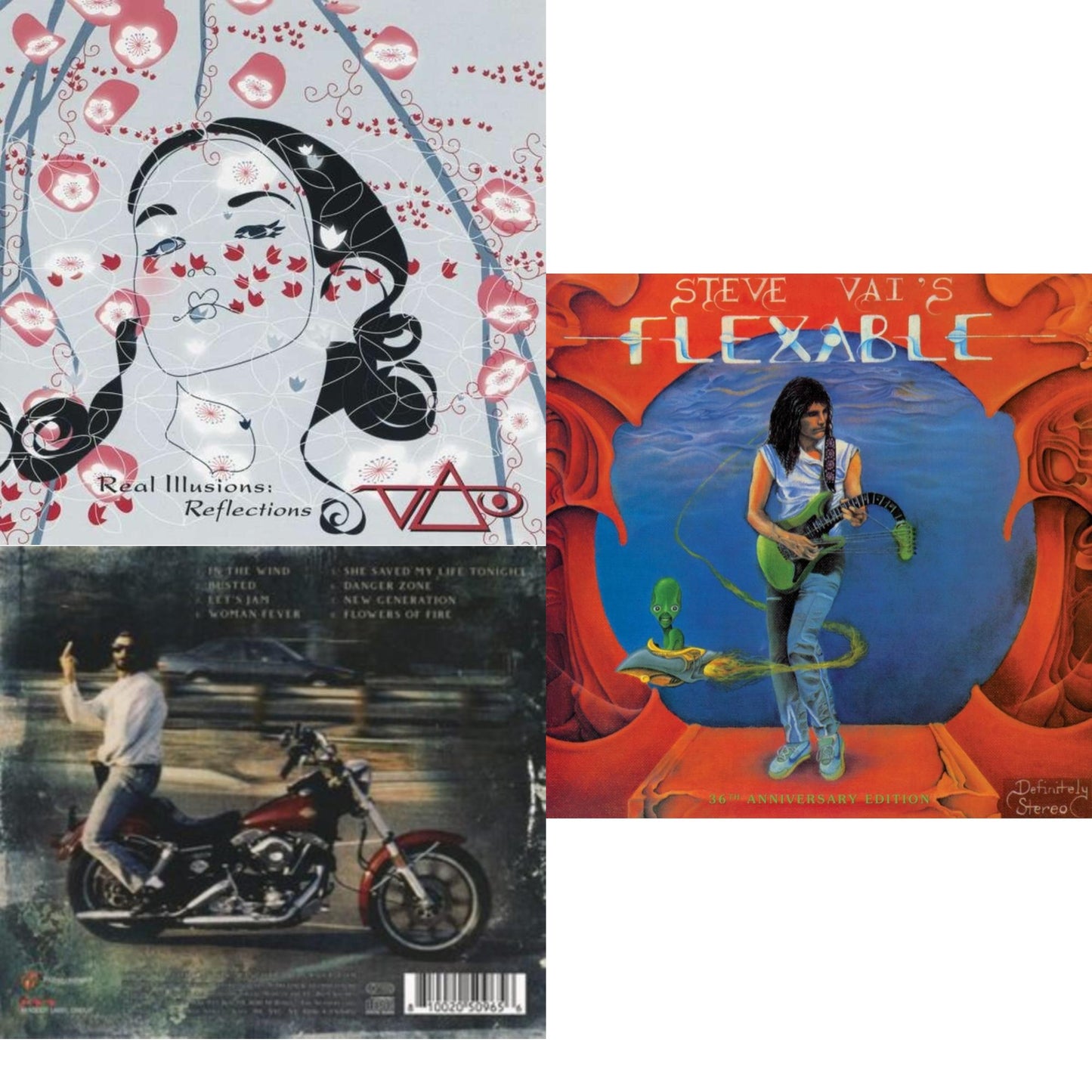 Steve Vai - Flex-Able (36Th Anniversary) & Vai/Gash & Real Illusions: Reflections (Import) - CD Bundle