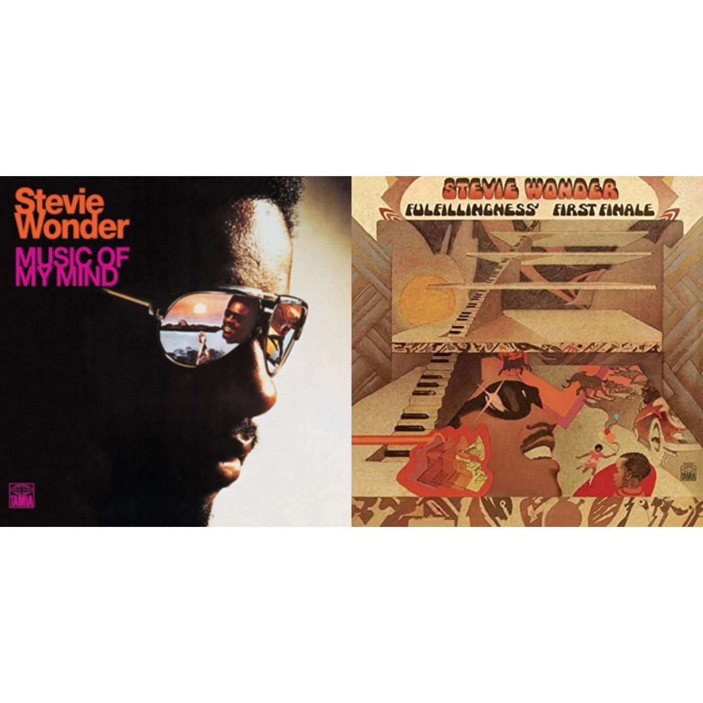 Stevie Wonder - Music Of My Mind & Fulfillingness' First Finale - LP Vinyl Bundle