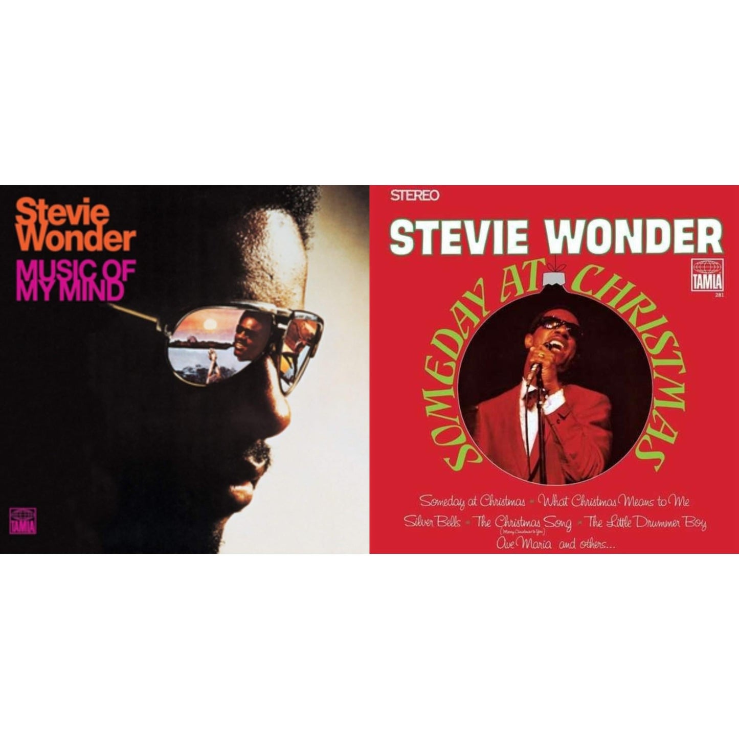 Stevie Wonder - Music Of My Mind & Someday At Christmas - LP Vinyl Bundle