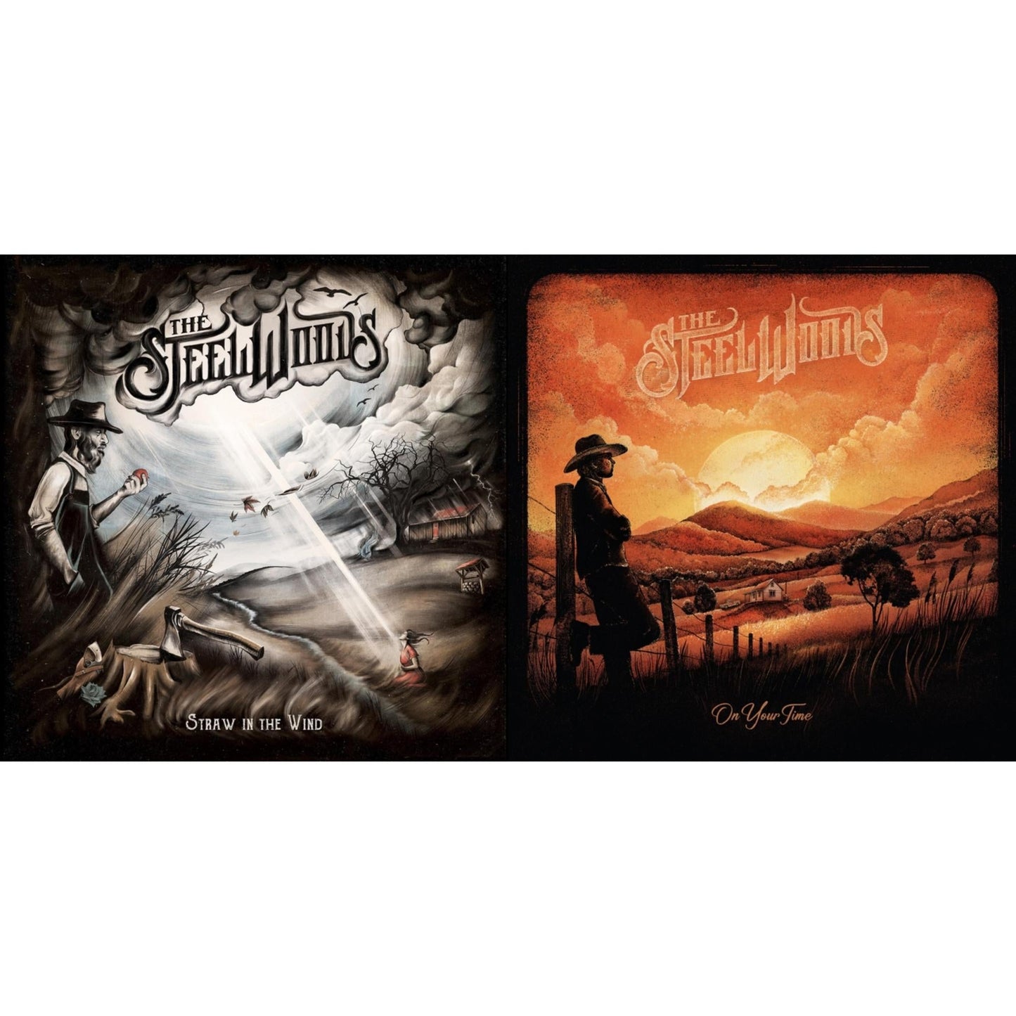 Steel Woods - On Your Time (2LP) & Straw In The Wind