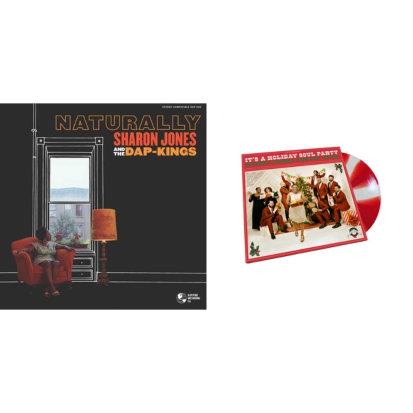 Sharon & The Dap-Kings Jones - Naturally (20Th Anniversary Edition) (2LP) & It's A Holiday Soul Party (Candy Cane Color LP Vinyl/Dl Card)