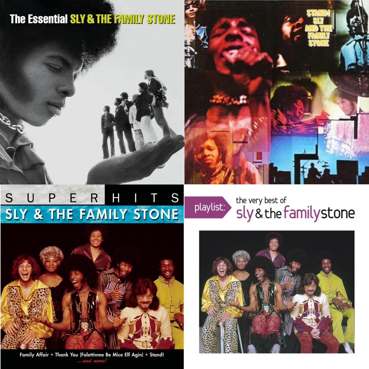 Sly & The Family Stone - Essential Sly & Family Stone & Stand & Super Hits & Playlist: Very Best Of Sly & Family Stone - CD Bundle