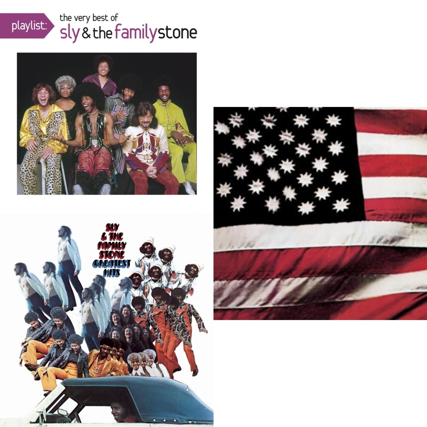Sly & The Family Stone - Greatest Hits & There's A Riot Goin On & Playlist: Very Best Of Sly & Family Stone - CD Bundle