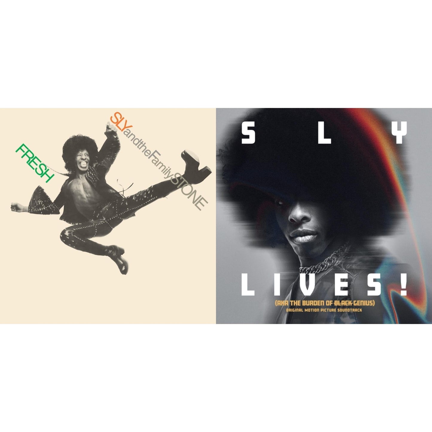 Sly & The Family Stone - Fresh (Neon Orange LP Vinyl/50Th Anniversary) (Rsd Essential) & Sly Lives! (Aka The Burden Of Black Genius) (Ost/2LP)