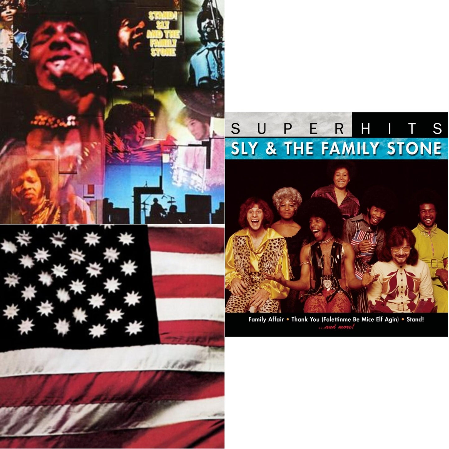 Sly & The Family Stone - Stand & There's A Riot Goin On & Super Hits - CD Bundle