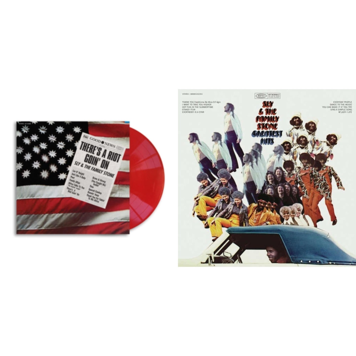 Sly & The Family Stone - There’S A Riot Goin On (Red LP Vinyl) & Greatest Hits (150G/Dl Card)