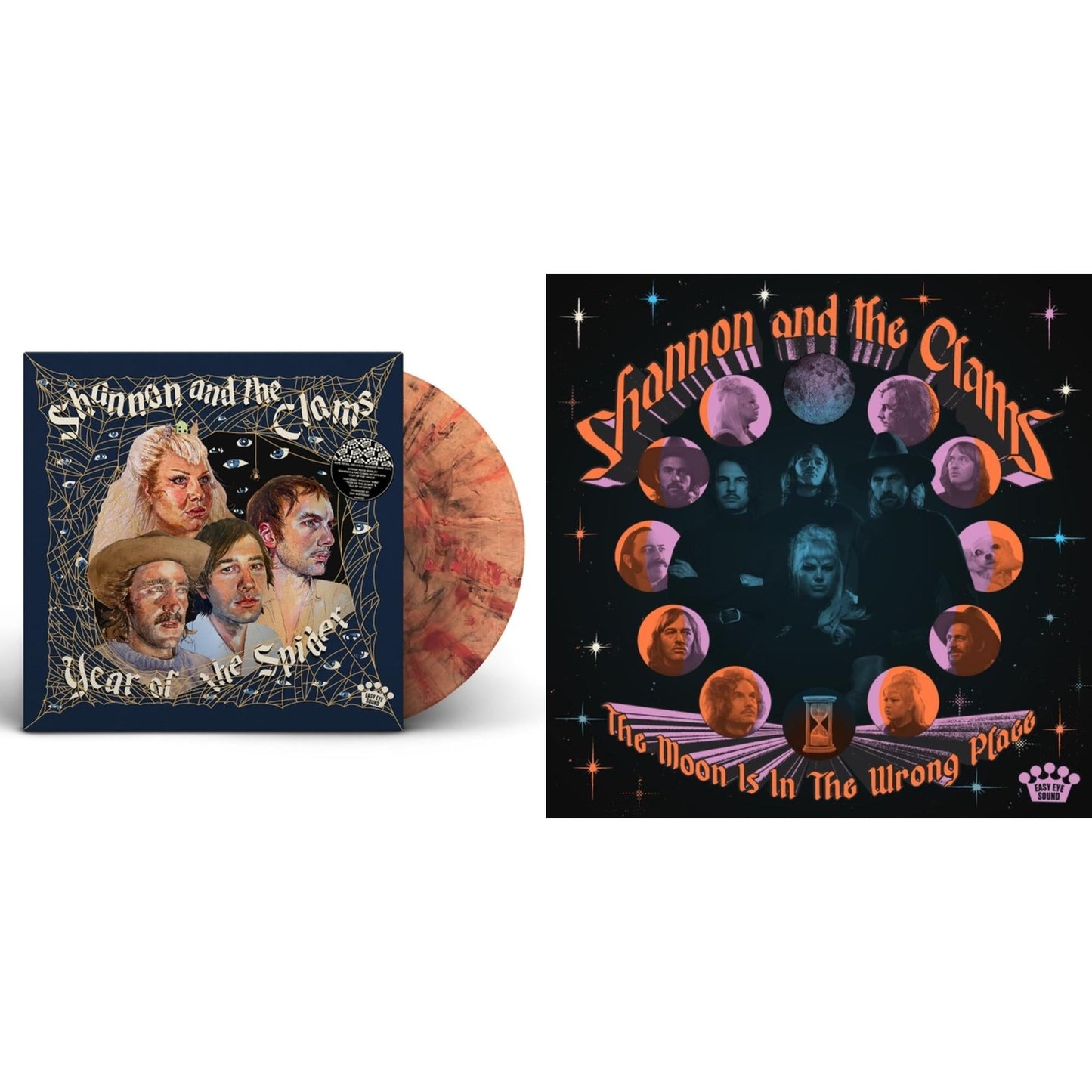 Shannon & The Clams - Year Of The Spider (Midnight Wine (Pink/Black Swirl) LP Vinyl) & Moon Is In The Wrong Place