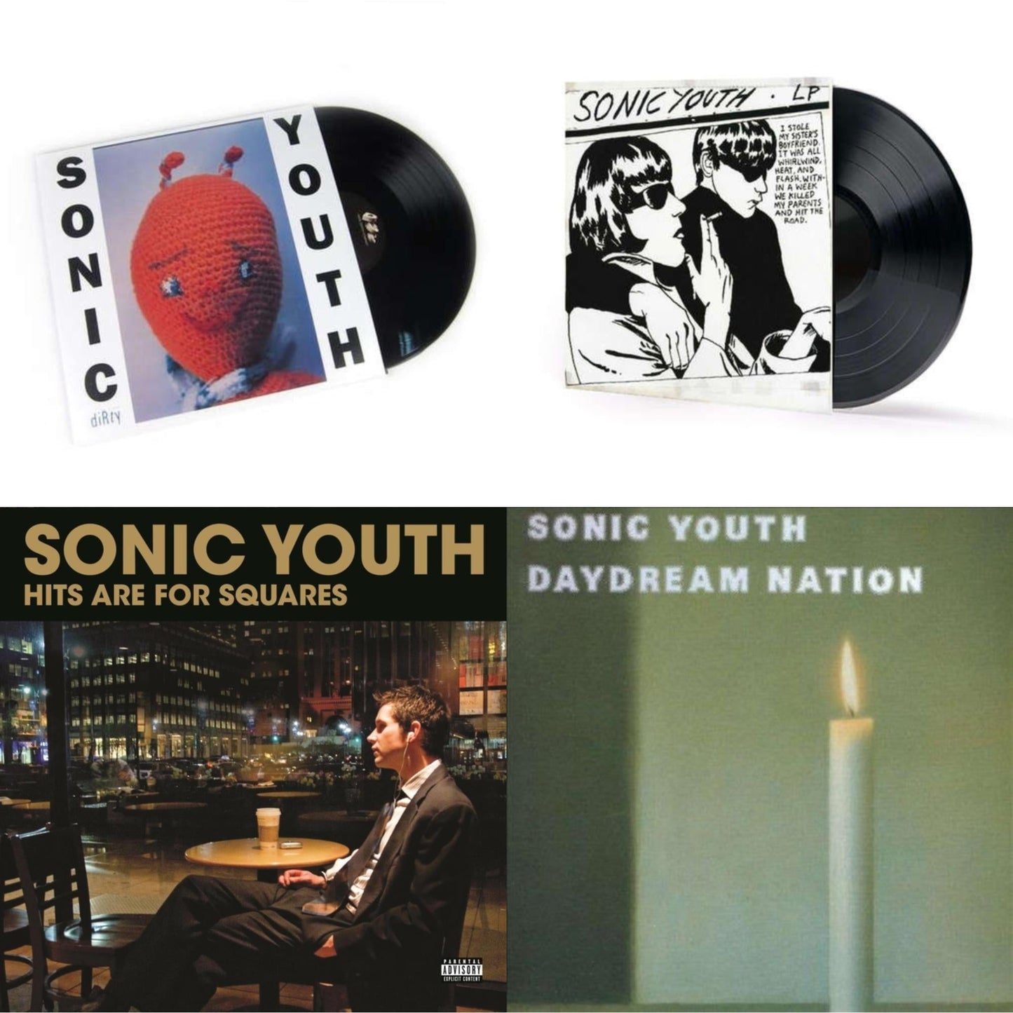 Sonic Youth - Hits Are For Squares (2LP) & Dirty & Goo & Daydream Nation