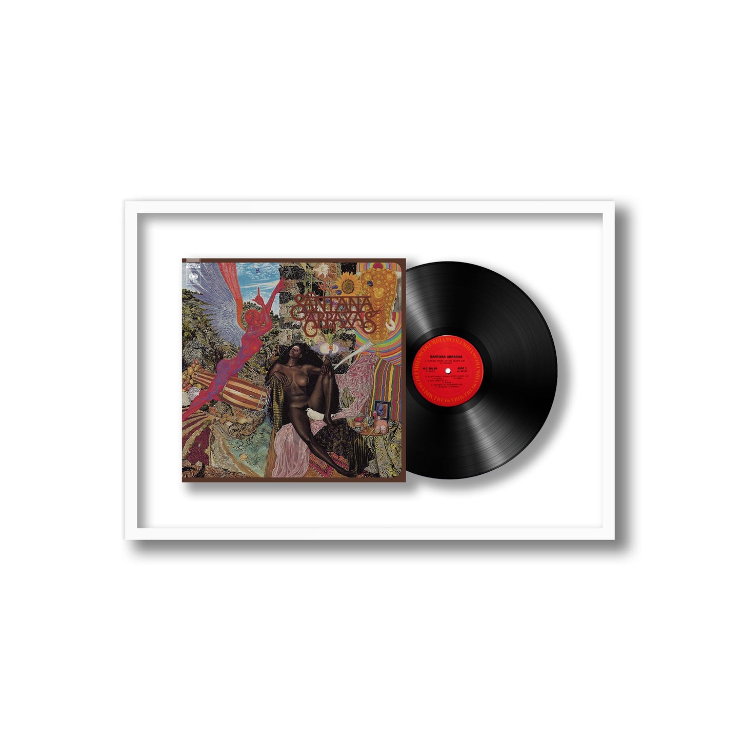 Santana Abraxas Framed Vinyl Record