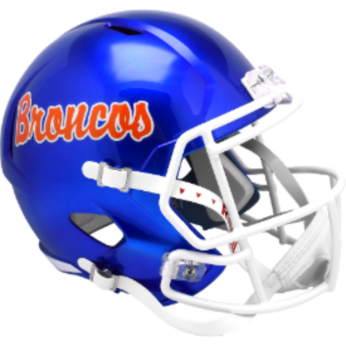 Boise State Broncos Full Size Speed Replica Football Helmet Script - NCAA