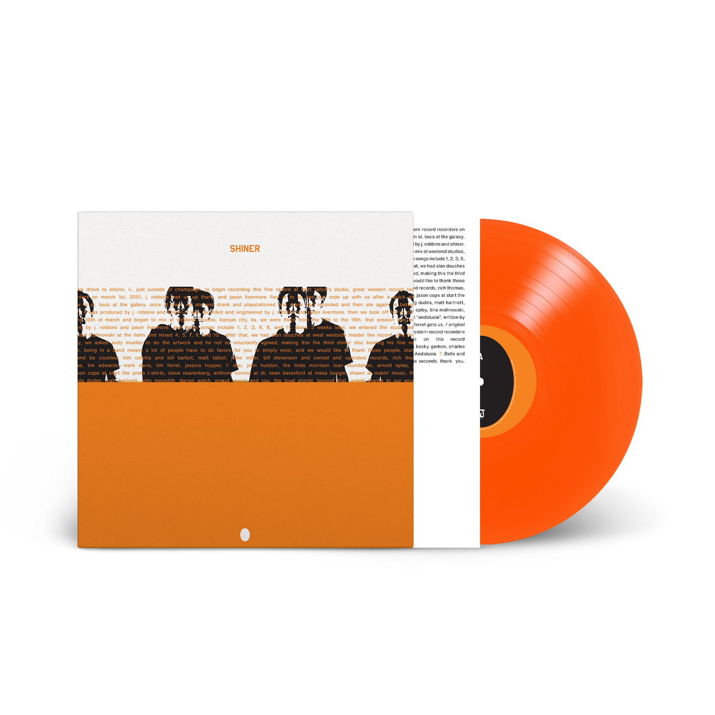 Shiner ‘The Egg’ LP (Limited Edition – Only 300 made, Transparent Orange Vinyl) Vinyl Record