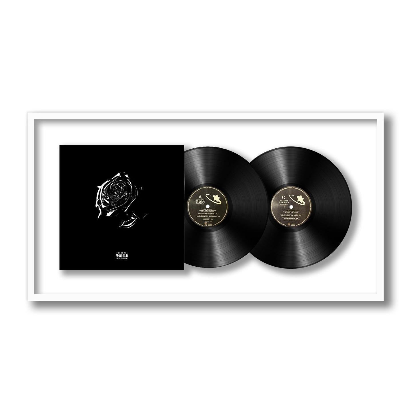 Pop Smoke Shoot For The Stars Aim For The Moon Framed Vinyl Record