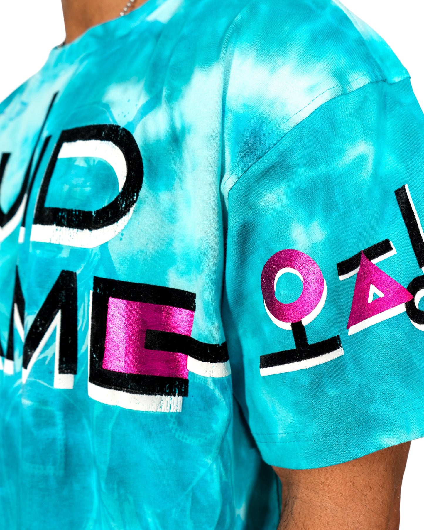 Squid Games The Prize Pot Oversized Blue Mens T Shirt