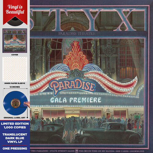 Styx - Paradise Theatre (Blue Vinyl) Vinyl Record