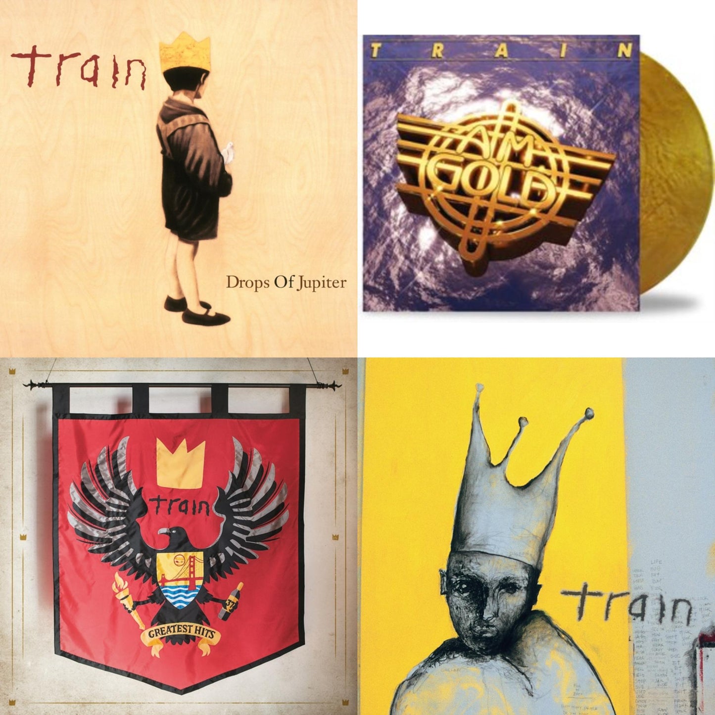 Train - Drops Of Jupiter (20Th Anniversary Edition/Bronze LP Vinyl) & Am Gold (Metallic Gold LP Vinyl) & Greatest Hits (2LP) & Train