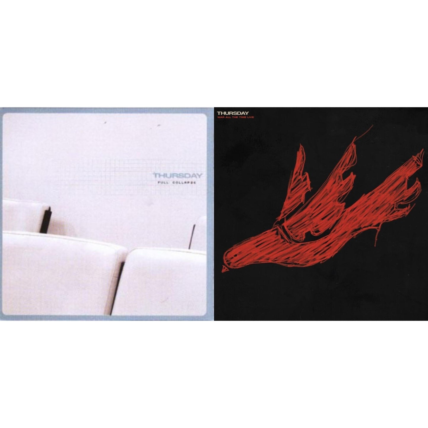 Thursday - Full Collapse & War All The Time (Live) (Opaque Red In Clear/Black In Clear/2LP/180G)