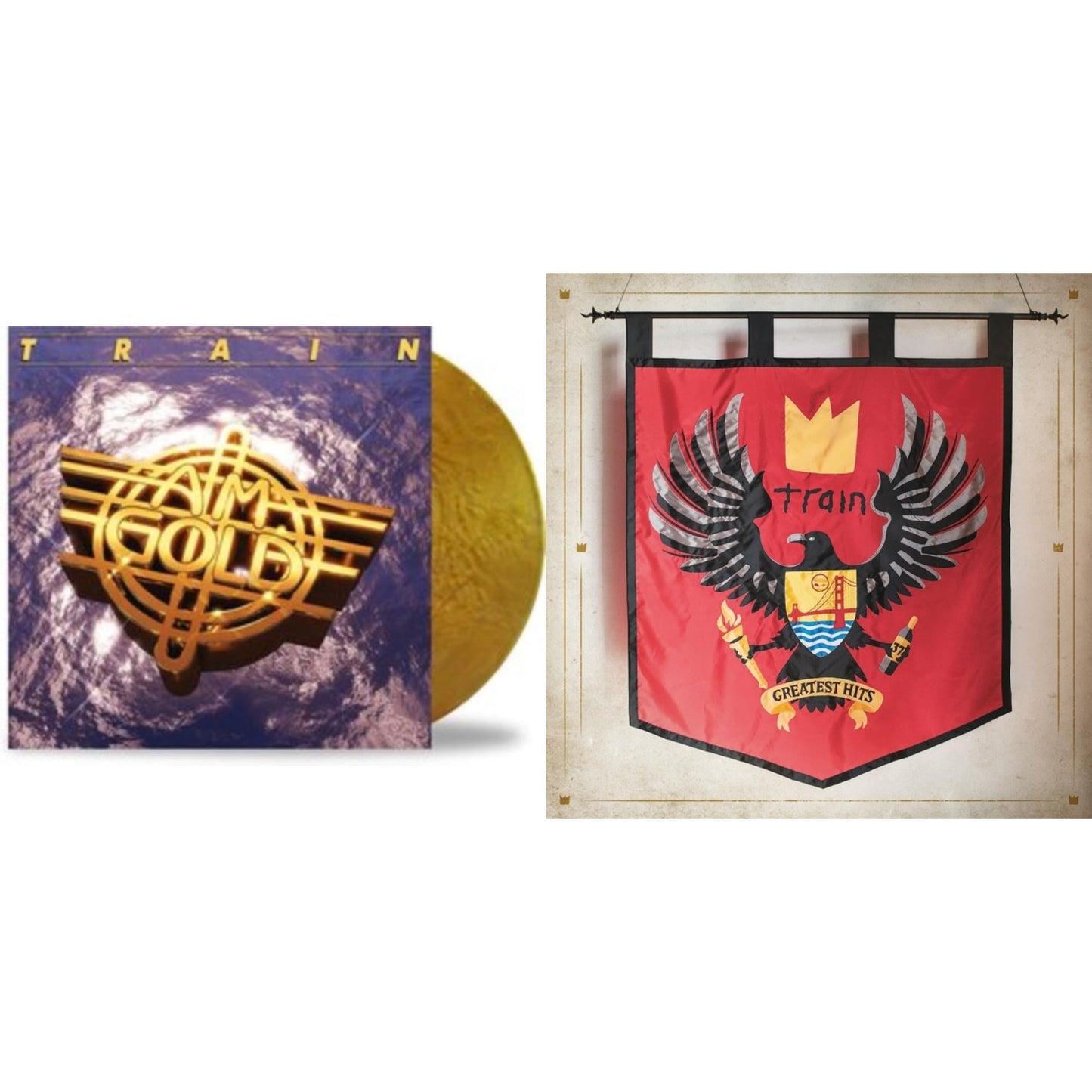 Train - Am Gold (Metallic Gold LP Vinyl) & Greatest Hits (2LP)