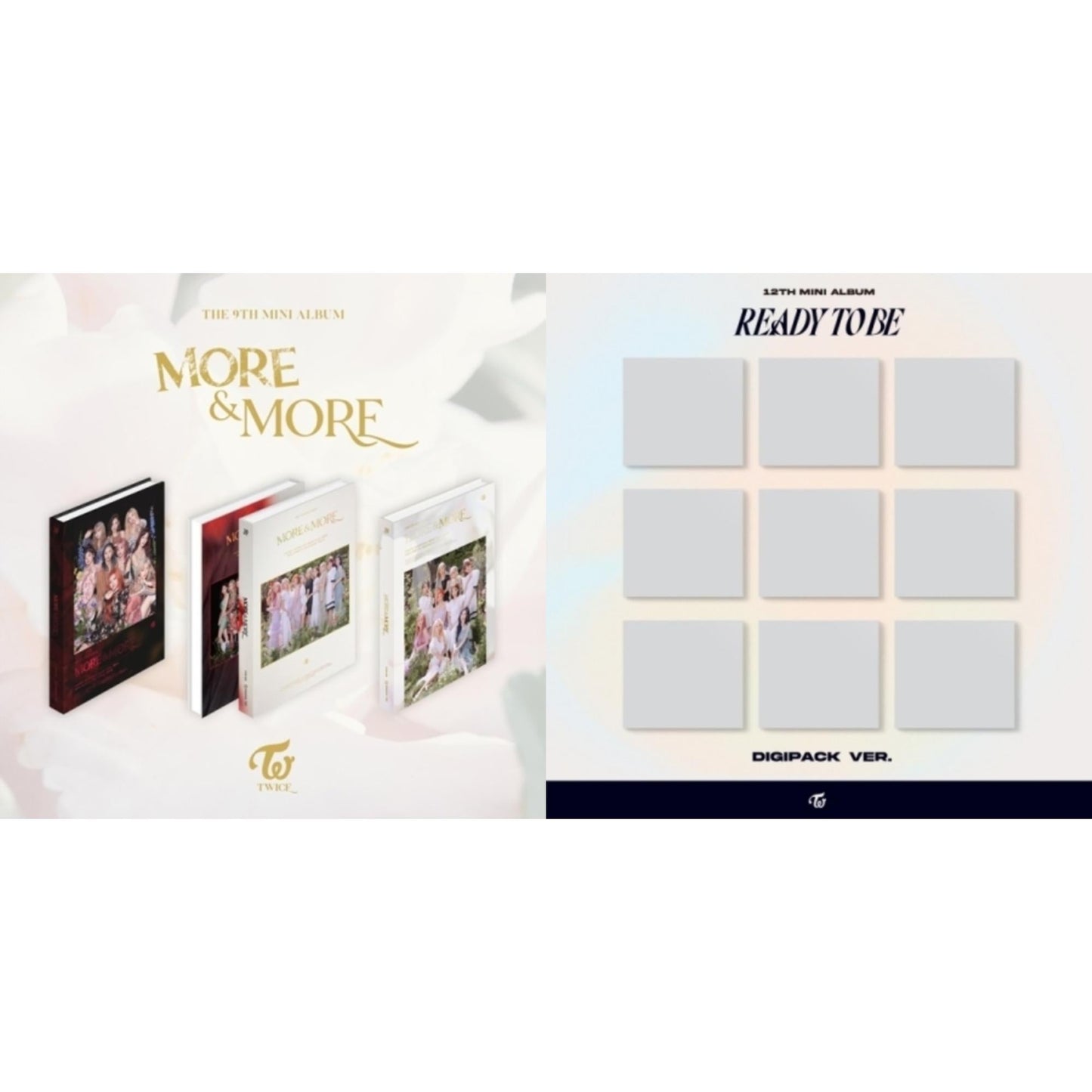 Twice - More & More & Ready To Be (12Th Mini Album) Digipack Version - CD Bundle