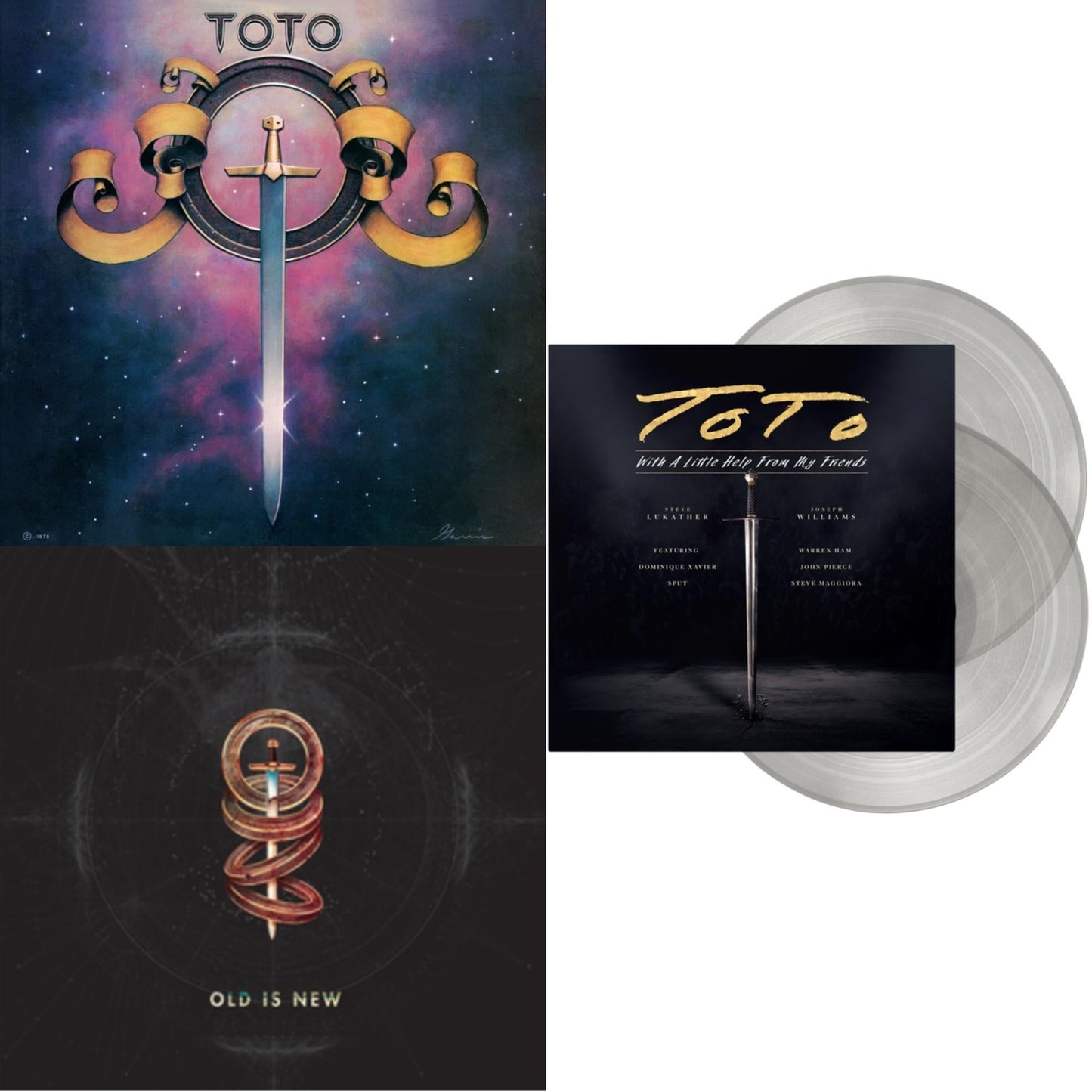 Toto - Toto (140G/Dl Insert) & Old Is New (140G/Dl Insert) & With A Little Help From My Friends (X) (Transparent LP Vinyl)