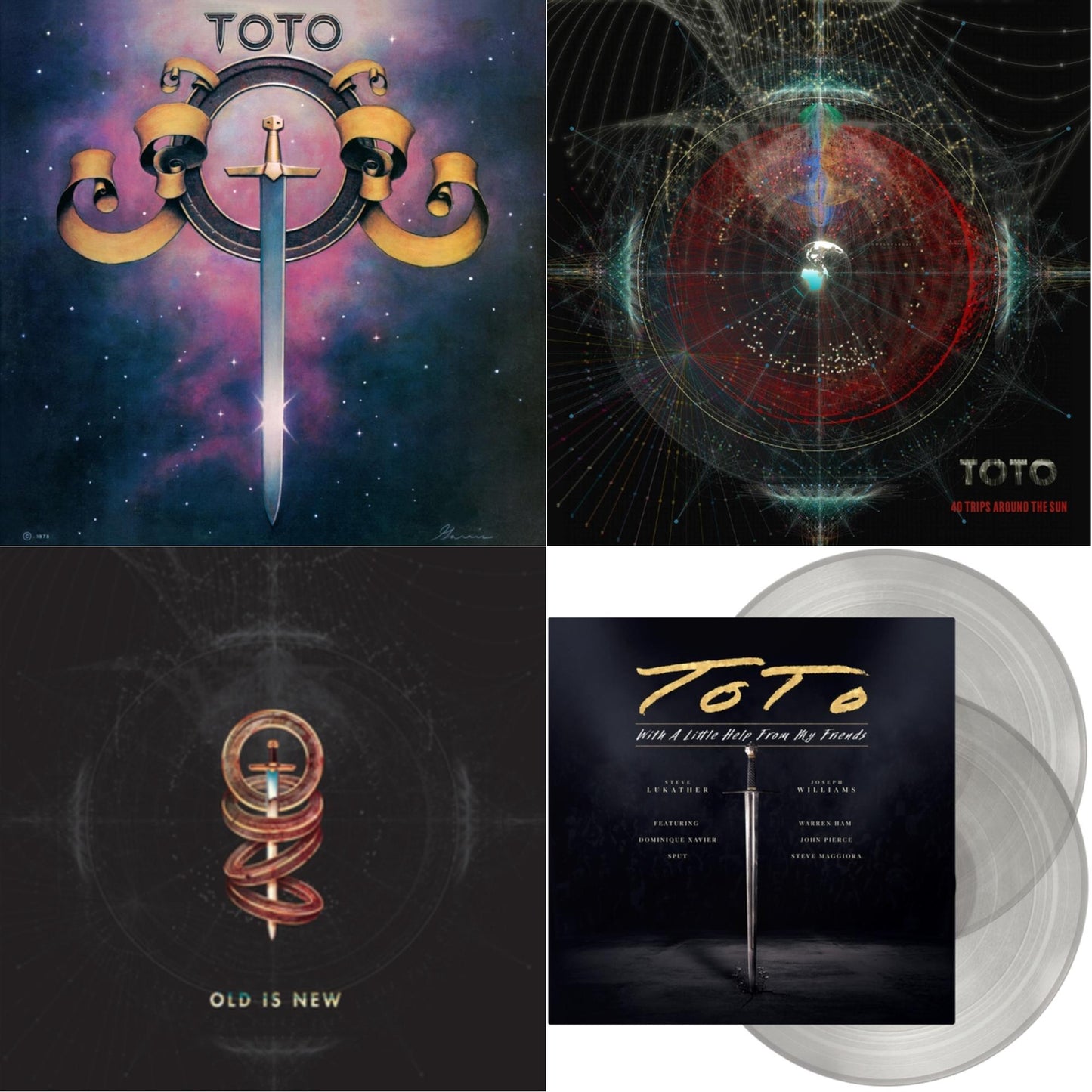 Toto - Toto (140G/Dl Insert) & 40 Trips Around The Sun: Greatest Hits (2LP/150G/Dl Card) & Old Is New (140G/Dl Insert) & With A Little Help From My Friends (X) (Transparent LP Vinyl)