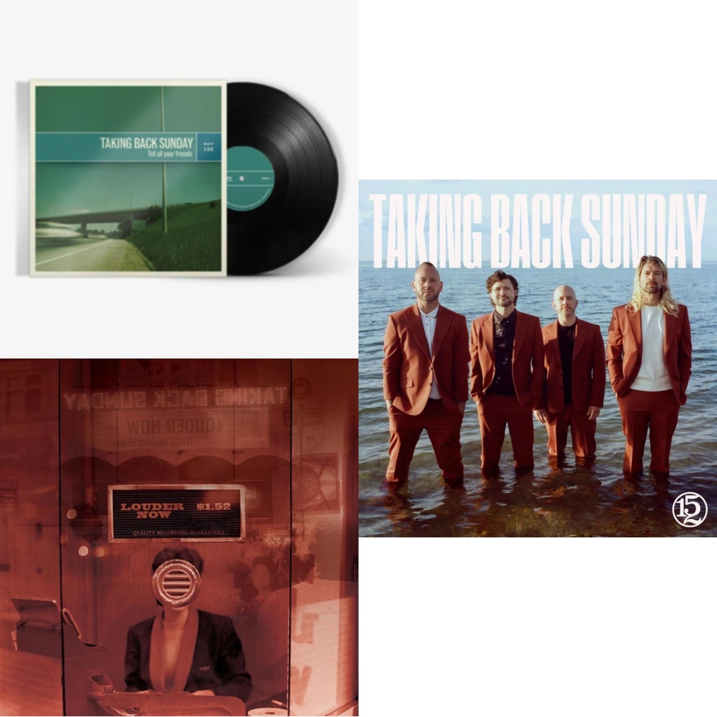 Taking Back Sunday - Tell All Your Friends & Louder Now & 152 (Bone LP Vinyl)