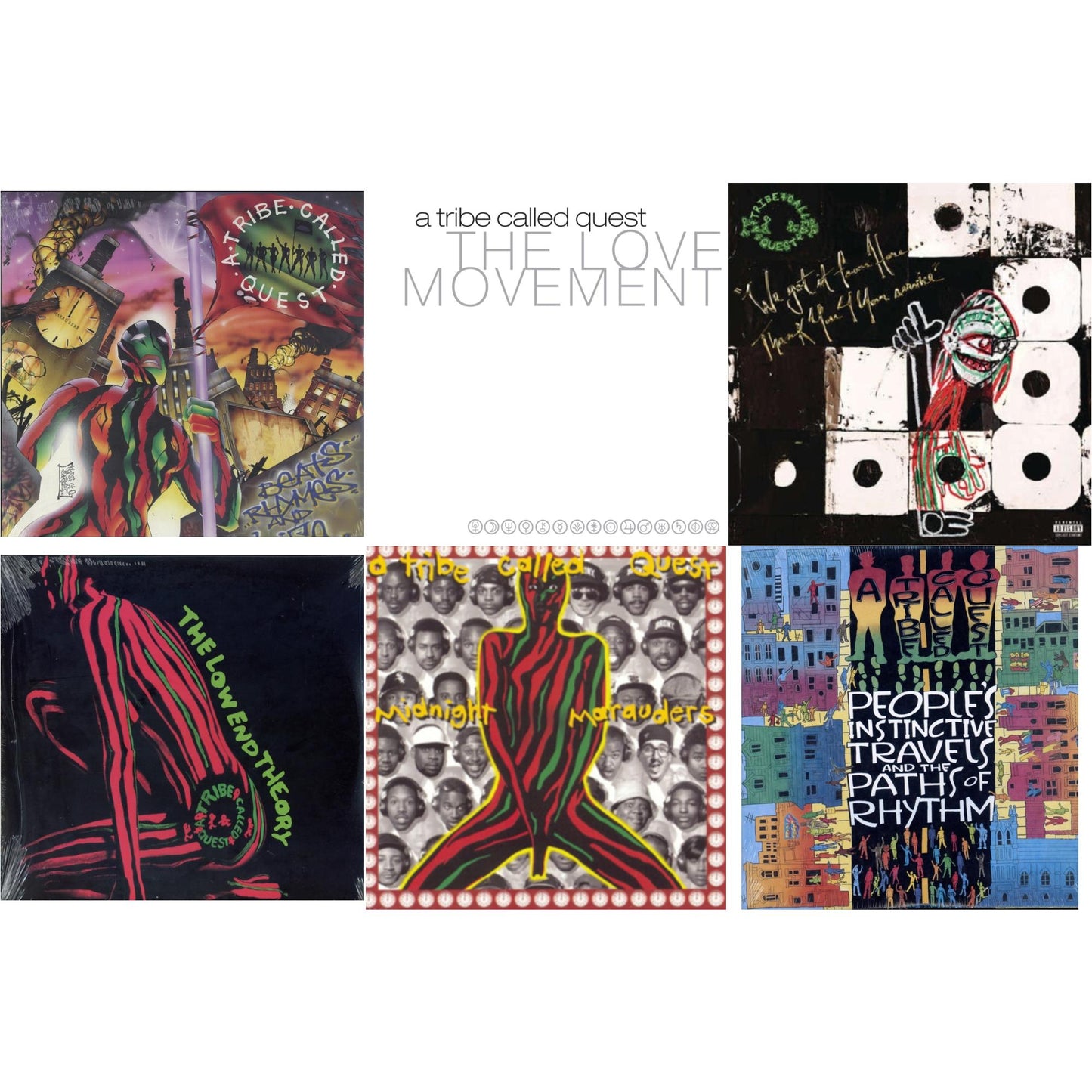 Tribe Called Quest - Peoples Instinctive Travels & Paths Of Rhythm & Low End Theory & Midnight Marauders & Beats Rhymes & Life & Love Movement (X) (3LP) & We Got It From Here Thank You 4 Your Service (X) (2LP/150G)