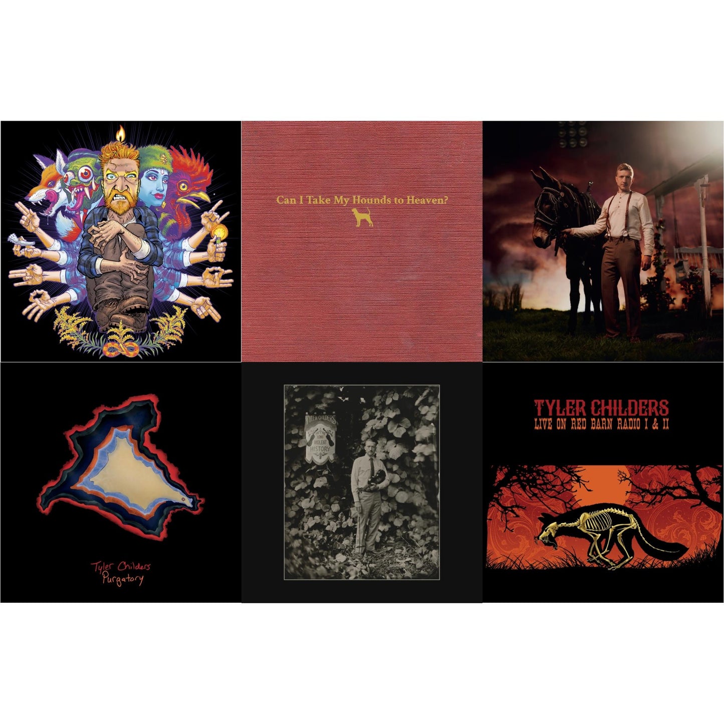 Tyler Childers - Country Squire (150G/Dl Code) & Long Violent History (140G/Insert) & Can I Take My Hounds To Heaven? (3LP) & Rustin In The Rain & Live On Red Barn Radio I & Ii & Purgatory
