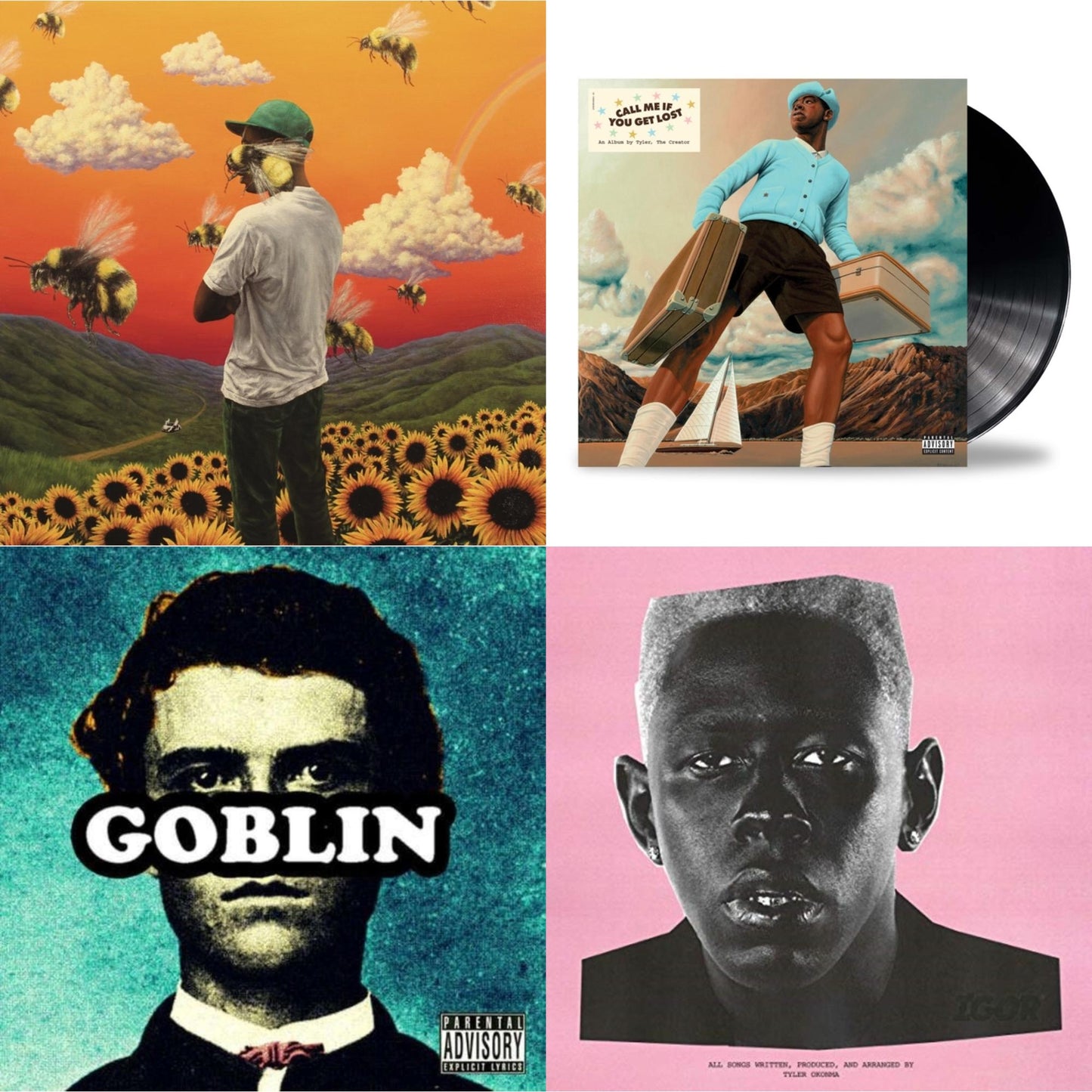 The Creator Tyler - Flower Boy (2LP/150G) & Call Me If You Get Lost (X) (2LP) & Goblin & Igor (X) (150G)