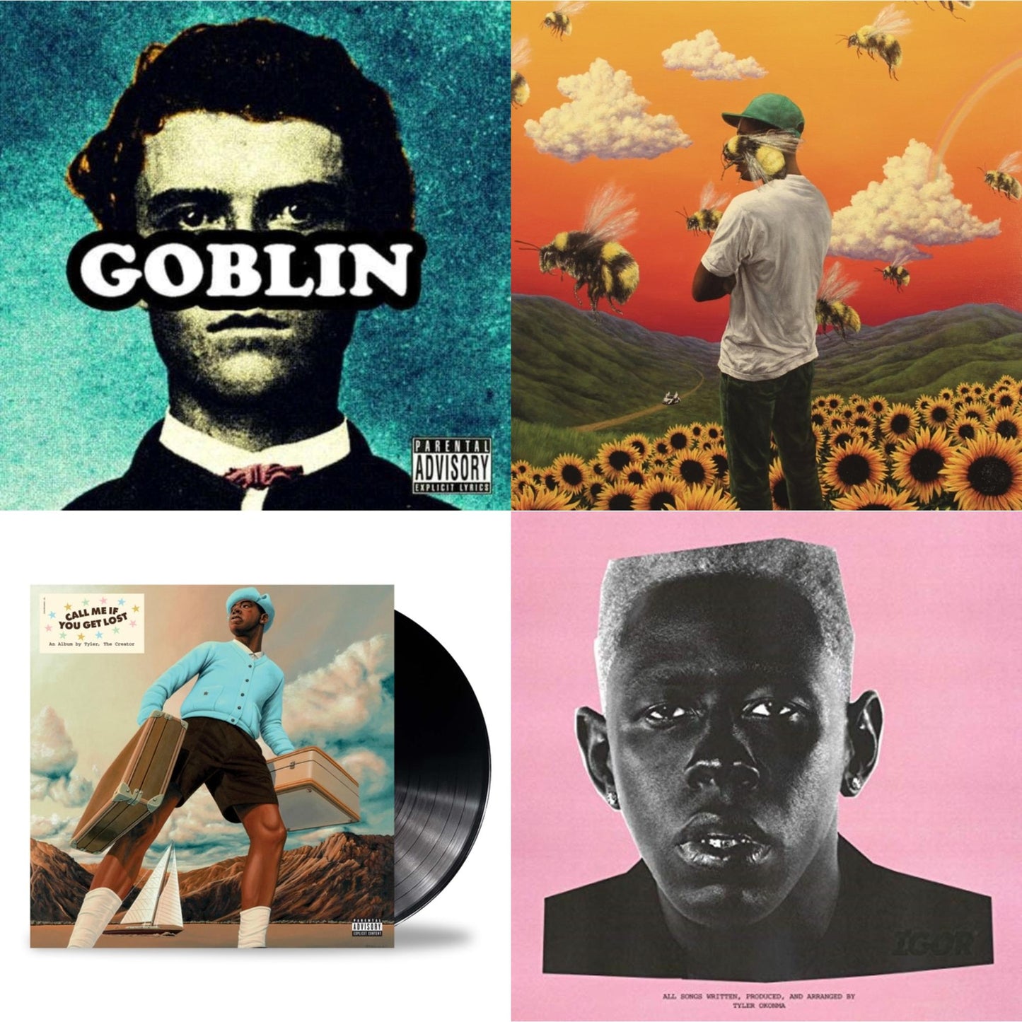 The Creator Tyler - Goblin & Flower Boy (2LP/150G) & Call Me If You Get Lost (X) (2LP) & Igor (X) (150G)