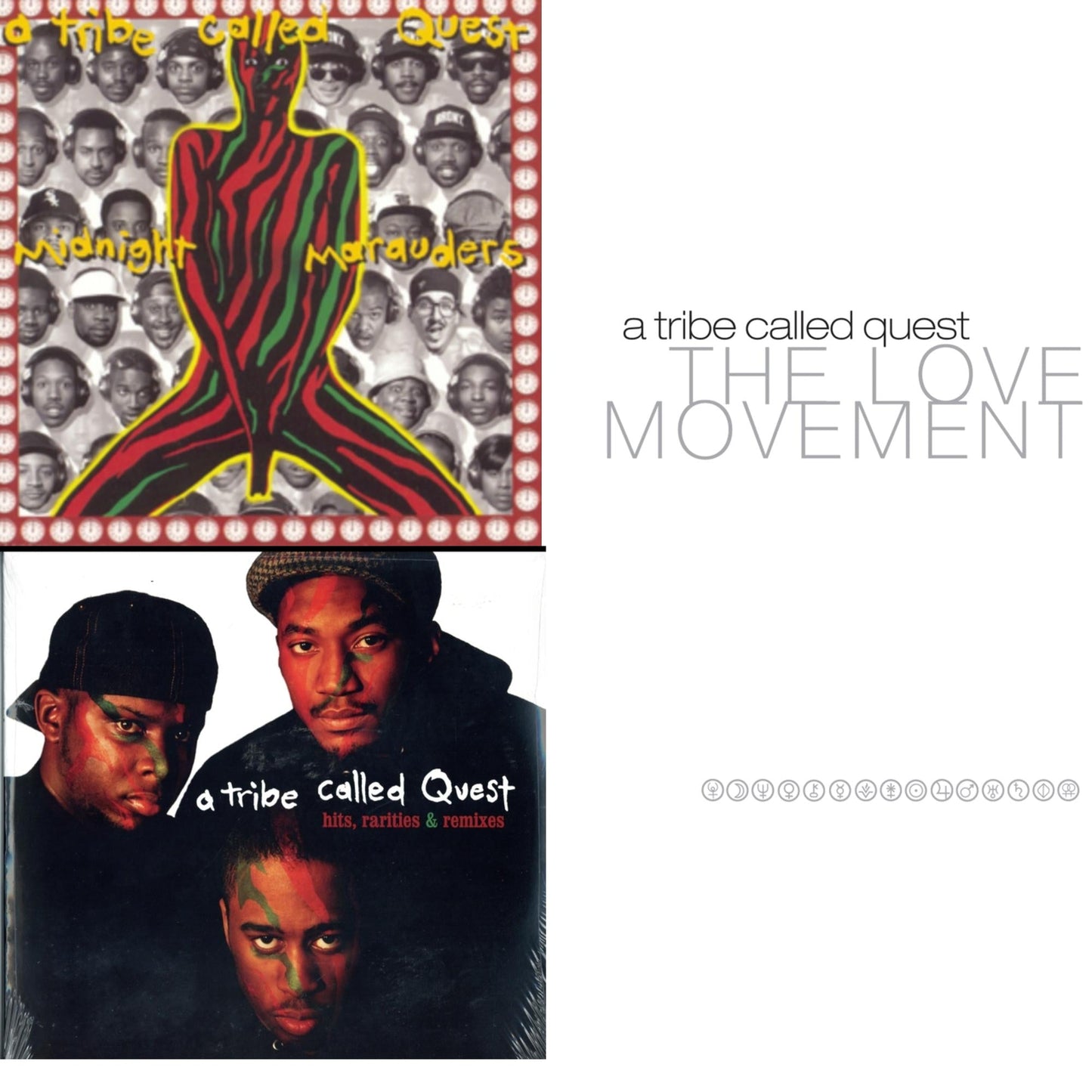 Tribe Called Quest - Midnight Marauders & Hits, Rarities & Remixes & Love Movement (X) (3LP)