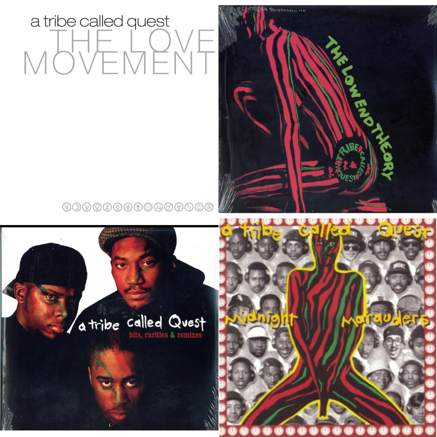 Tribe Called Quest - Low End Theory & Midnight Marauders & Hits, Rarities & Remixes & Love Movement (X) (3LP)