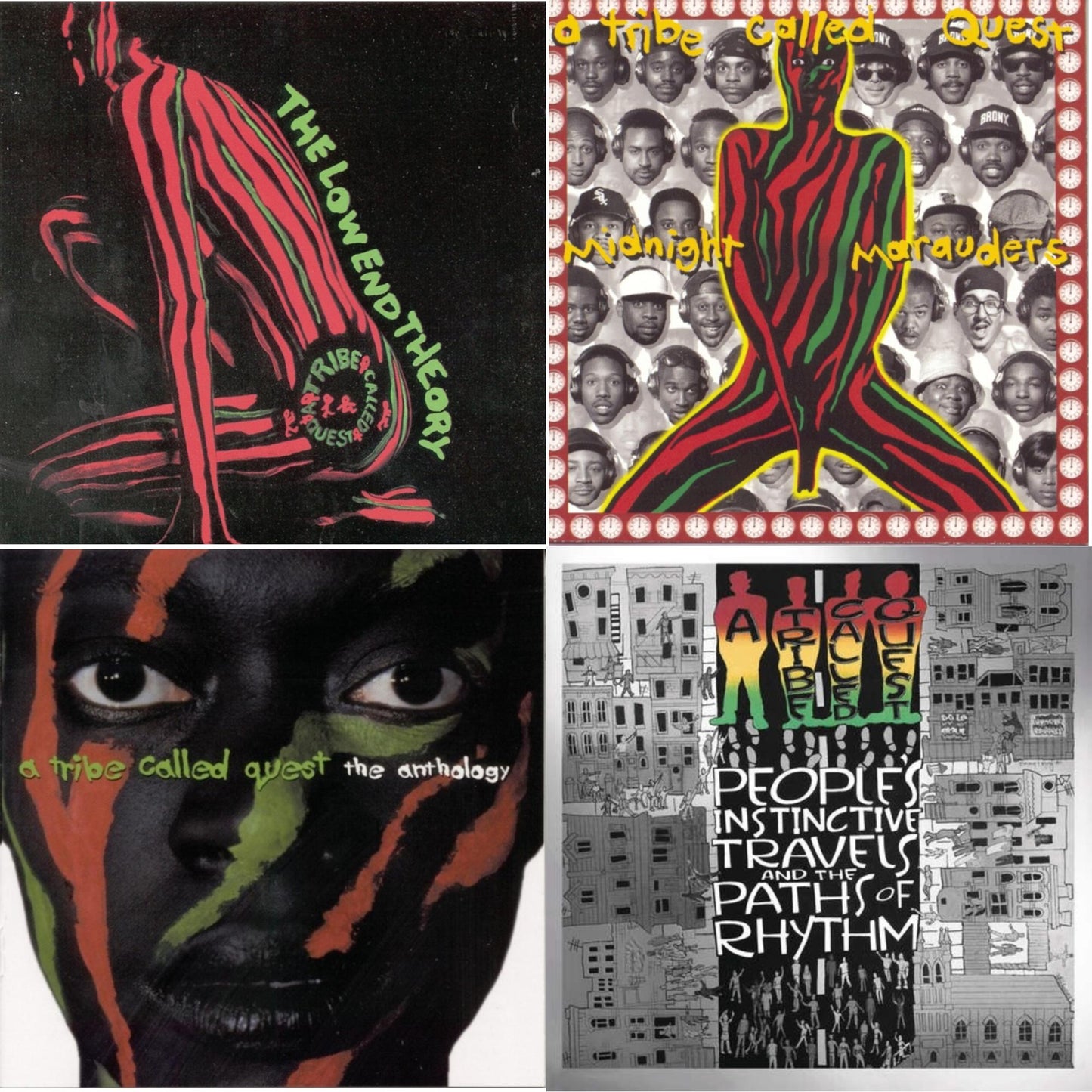 Tribe Called Quest - Low End Theory & Midnight Marauders & Anthology & People's Instinctive Travels (25Th Anniversary) - CD Bundle