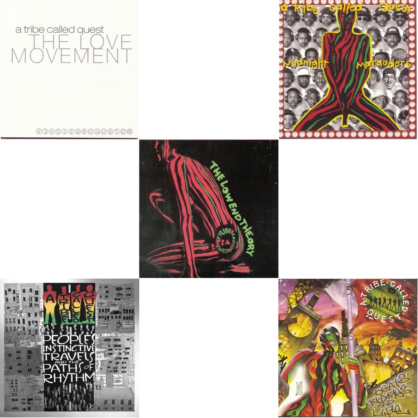 Tribe Called Quest - Low End Theory & Midnight Marauders & Beats Rhymes & Life & Love Movement & People's Instinctive Travels (25Th Anniversary) - CD Bundle