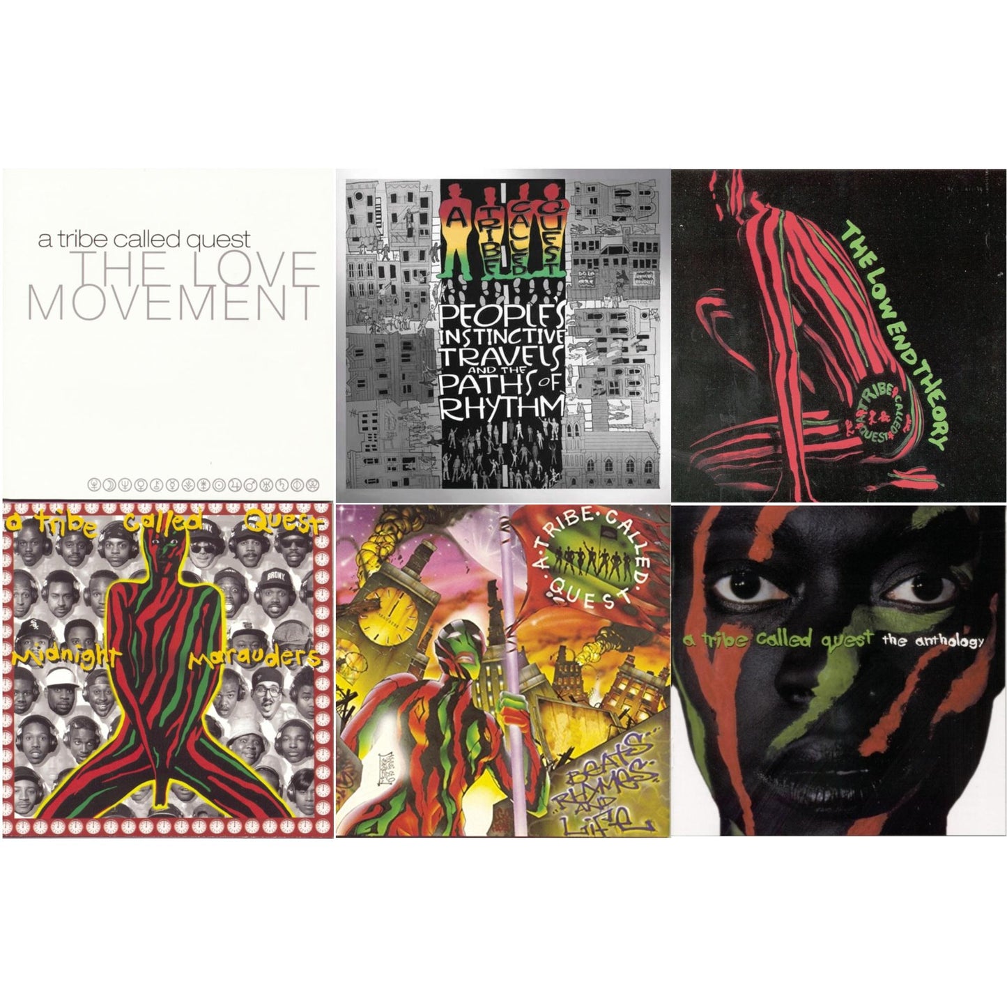 Tribe Called Quest - Low End Theory & Midnight Marauders & Beats Rhymes & Life & Anthology & Love Movement & People's Instinctive Travels (25Th Anniversary) - CD Bundle